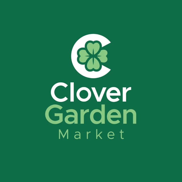 Clover Garden Market logo for Food Vendor and Farmer's Market