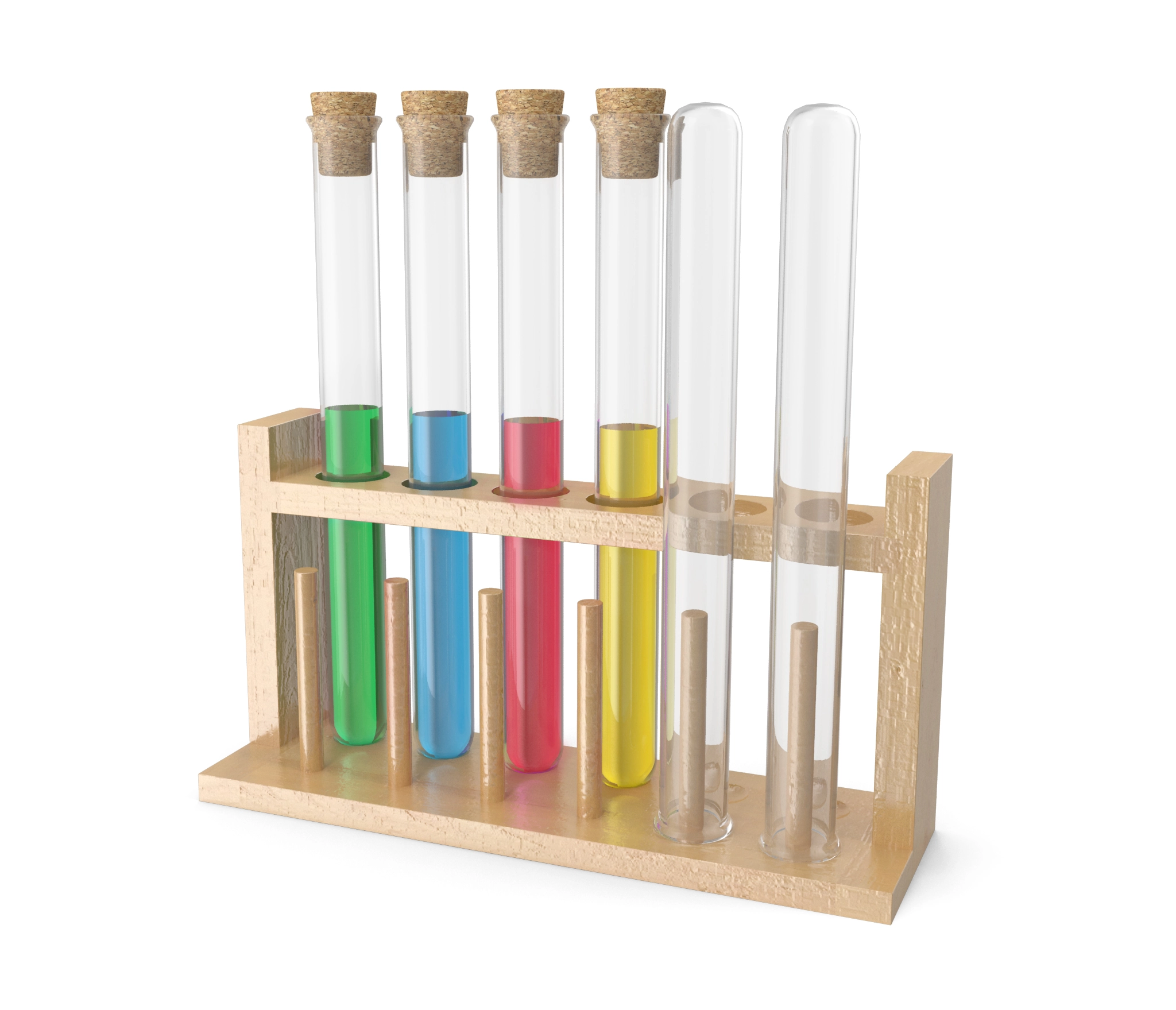 Test tubes for creating a formula in Google colours
