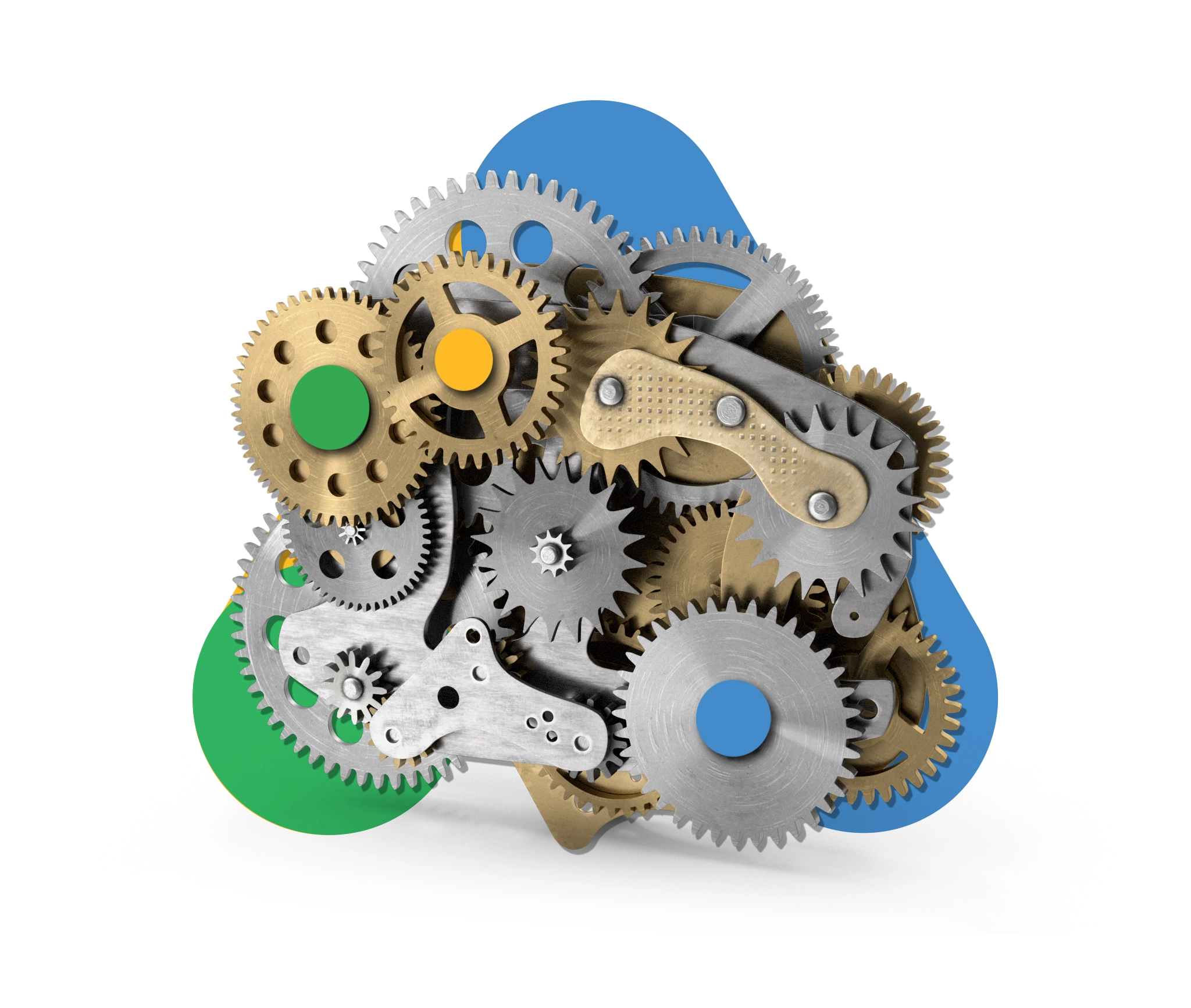 Gears and machinery along with Google Ads Colours