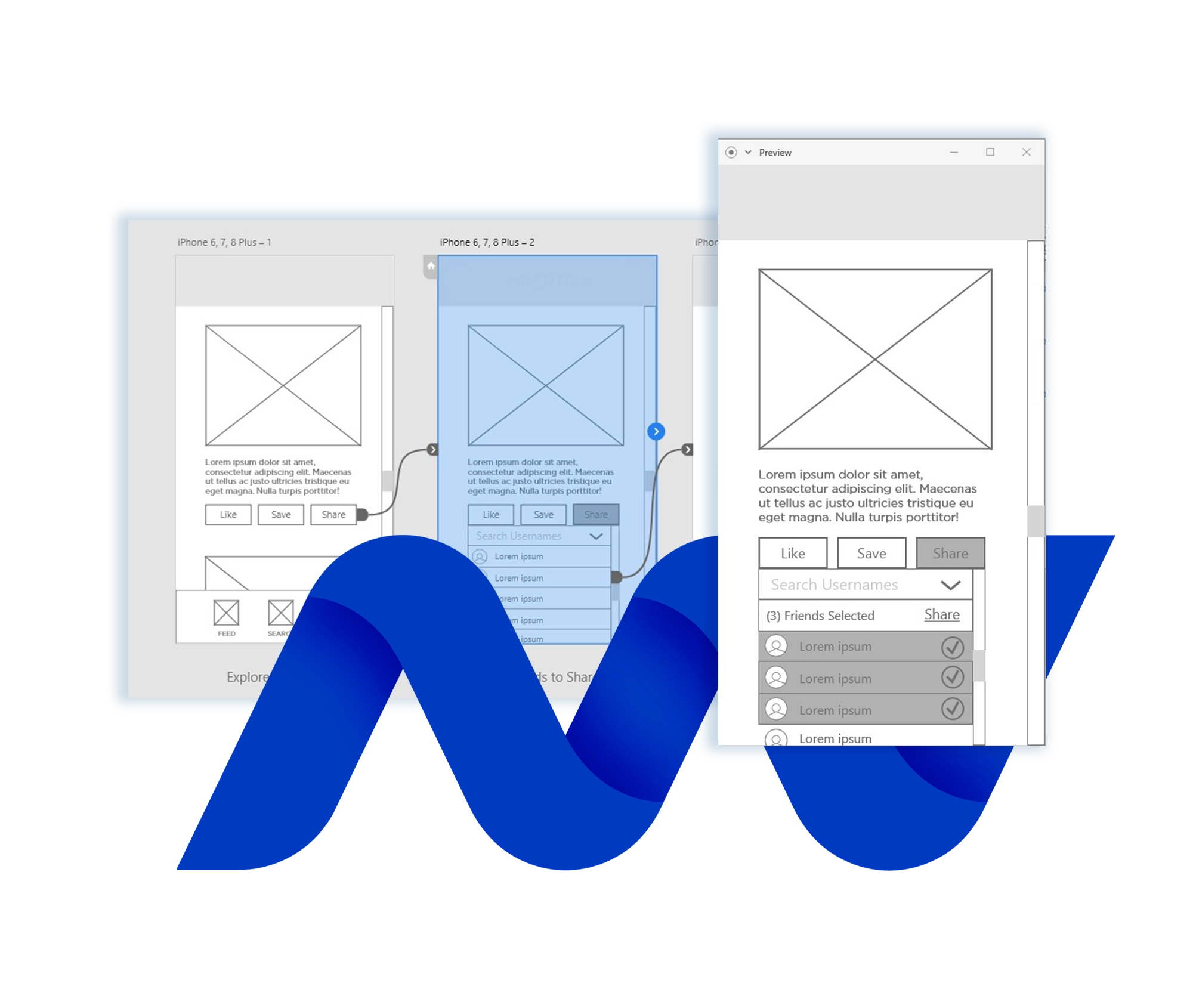 Prototyping and Wireframing Branded Examples