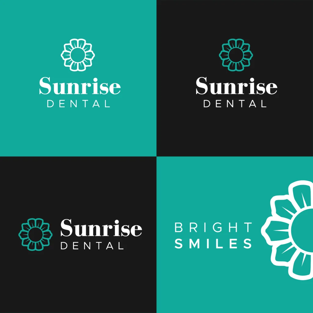 Dental Office Logo Options for Sunrise Dental