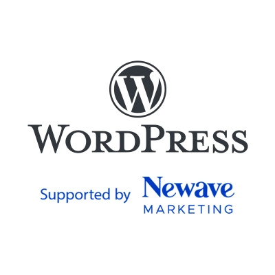 WordPress Supported by Newave Marketing Logo