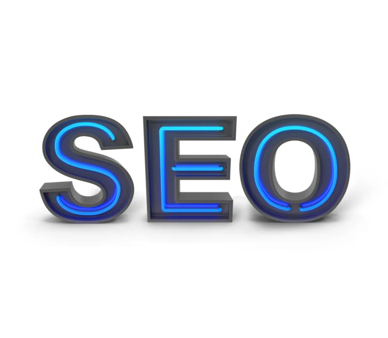 Neon Sign that says SEO