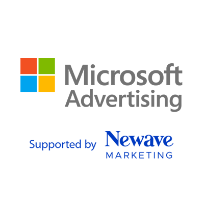 Microsoft Advertising, Supported by Newave Marketing Logo Combination