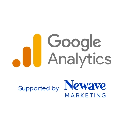 Google Analytics supported by Newave Marketing logo